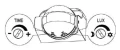 Czujnik ruchu PIR CP-2C czarny IP44 ecolight EC20321 | 5905036203218