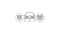 Czujnik ruchu PIR CP-5C czarny IP65 ecolight EC20327 | 5905036203270