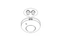 Czujnik ruchu PIR CP-8B biały IP20 ecolight EC20334 | 5905036203348
