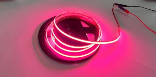 Taśma ściemnialna LED COB 5m. dim. 45W 480 9W/m różowa 12V IP20 ecolight EC20307 | 5905036203072