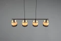Lampa wisząca Bolzano brąz | czarny mat 4xE14 rl R31664032 | 4017807598339