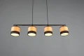Lampa wisząca Bolzano brąz | czarny mat 4xE14 rl R31664032 | 4017807598339