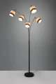 Lampa podłogowa Bolzano brąz | czarny mat 5xE14 rl R41665032 | 4017807598346
