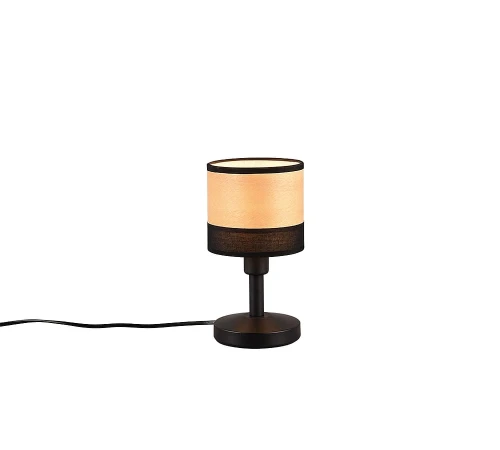 Lampka stołowa Bolzano brąz | czarny mat E14 rl R51661032 | 4017807598278