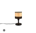 Lampka stołowa Bolzano brąz | czarny mat E14 rl R51661032 | 4017807598278