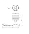 Lampka stołowa Bolzano brąz | czarny mat E14 rl R51661032 | 4017807598278