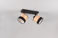 Spot Bolzano brąz | czarny mat 2xE14 rl R81662032 | 4017807598292