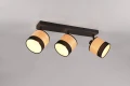 Spot Bolzano brąz | czarny mat 3xE14 rl R81663032 | 4017807598308