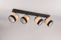 Spot Bolzano brąz | czarny mat 4xE14 rl R81664032 | 4017807598315