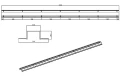 Profil aluminiowy 1,15m. wpuszczany do montażu podtynkowego szynoprzewodów systemu DUOLINE trio 703809 | 4017807577525