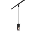Lampa wisząca czarny mat Ø 10cm. E27 do systemu szyn 2-fazowych DUOLINE trio 73060132 | 4017807577518