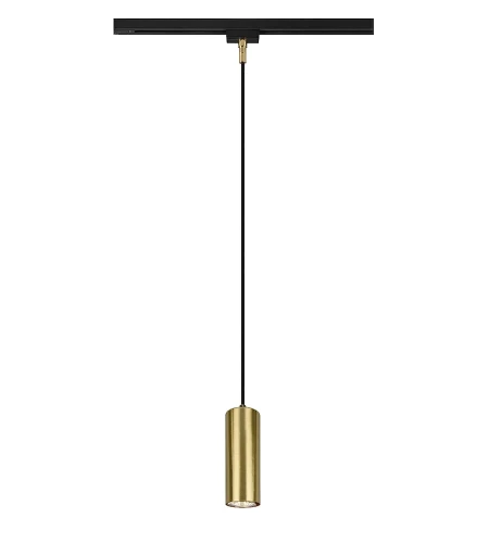 Lampa wisząca Marley mosiądz mat Ø 6cm. GU10 do systemu szyn 2-fazowych DUOLINE trio 73240108 | 4017807542684
