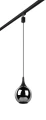 Lampa wisząca czarny mat | chrom Ø 18cm. E14 do systemu szyn 2-fazowych DUOLINE trio 73700132 | 4017807577501
