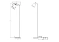 Lampa podłogowa stojąca Buddy biały mat E27 rl R41721031 | 4017807600445