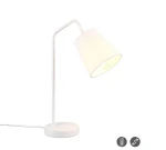 Buddy biały mat E27 Lampka stołowa