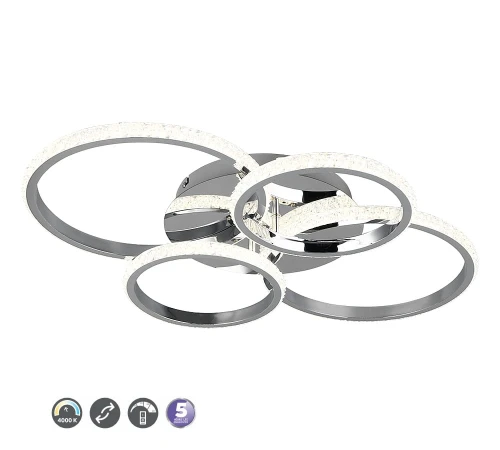 Lampa sufitowa ściemnialna Cires chrom LED 3 step dim. 27W 4000K rl R67364106 | 4017807600940