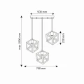 Lampa wisząca SWEDEN 3 Gold 3xE27 goldlux 318695 | 5901508318695
