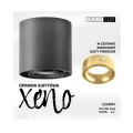 Downlight regulowany XENO okrągła czarny-czarny | czarny-złoty Ø 10cm GU10 goldlux 325372 | 5901508325372