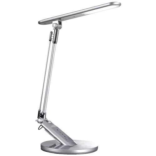 Lampa biurkowa ściemnialna OPTIMUM srebrna LED 7 step dim. 3000K-6000K timer goldlux 324986 | 5901508324986