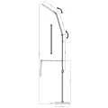 Lampa podłogowa ściemnialna LED FERRARA czarna LED 5 step dim. 13W 3000K-6500K goldlux 325006 | 5901508325006