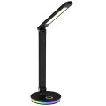Lampa biurkowa ściemnialna NEPTUN czarna LED 3 step dim. 7W 4000K+RGB goldlux 325044 | 5901508325044