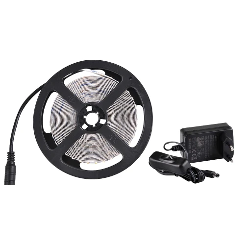 Zestaw taśma LED 5m 44W 24V IP20 4000K zasilacz, włącznik ON/OFF goldlux 319227 | 5901508319227