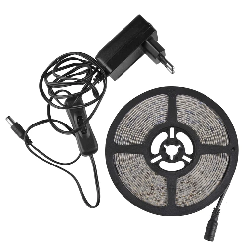 Zestaw taśma LED 5m 44W 24V IP65 2700K zasilacz, włącznik ON/OFF goldlux 319241 | 5901508319241