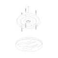 Plafon ściemnialny DESERT II 50 LED Dim Pilot 72W 3000K-4000K-6000K goldlux 324313 | 5901508324313