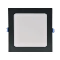 Oprawa podtynkowa z zasilaczem RIGEL S168 czarna kwadrat LED 10W 4000K 1200lm goldlux 324146 | 5901508324146