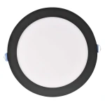 RIGEL R220 czarna okrągła Ø 22cm. LED 14W 4000K 1800lm Oprawa podtynkowa z zasilaczem