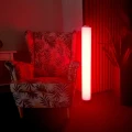 Lampa podłogowa ściemnialna z pilotem STELLA biała LED dim. 12W RGB+W goldlux 325341 | 5901508325341