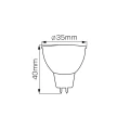 Platinum Żarówka LED MR11 SMD 12V 2,2W 185lm 6500K szkło goldlux 325204 | 5901508325204