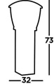 Lampa ogrodowa stojąca Seattle czarny wys. 73cm. E27 IP44 Searchlight 6591-730 | 5053423167367