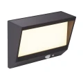 Solarny kinkiet zewnętrzny z czujnikiem ruchu i zmierzchu Solar czarny PIR LED 2W 3000K IP54 Searchlight 67418BK