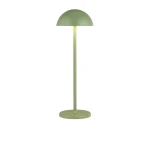 Portobello zielony mat wys. 35cm. LED dim. 2W 3000K IP54 Zewnętrzna lampa stołowa ściemnialna zasilana bateriami