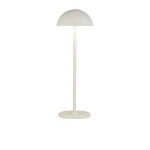 Portobello biały mat wys. 35cm. LED dim. 2W 3000K IP54 Zewnętrzna lampa stołowa ściemnialna zasilana bateriami