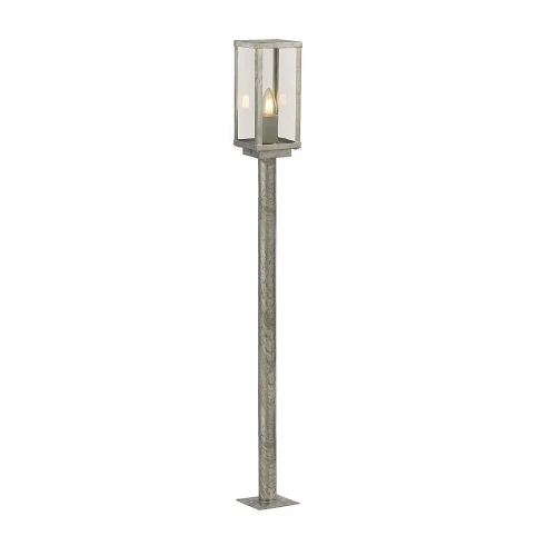 Lampa ogrodowa stojąca Box II ocynk galwanizowany wys. 90cm. E27 IP44 searchlight 90151-900SI