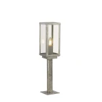 Box II Silver ocynk galwanizowany wys. 50cm. E27 IP44 Lampa ogrodowa stojąca