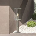 Lampa ogrodowa stojąca Box II Silver ocynk galwanizowany wys. 50cm. E27 IP44 searchlight 90151-500SI