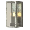 Kinkiet zewnętrzny Box II Silver ocynk galwanizowany wys. E27 IP44 searchlight 90151SI