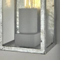 Kinkiet zewnętrzny Box II Silver ocynk galwanizowany wys. E27 IP44 searchlight 90151SI