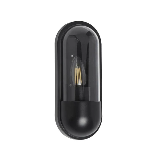 Kinkiet zewnętrzny Capsule czarny E27 IP44 searchlight 61123BK