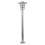Conrad srebrny wys. 98cm. E27 IP44 Lampa ogrodowa stojąca