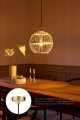 Lampa wisząca Stockholm edycja nordycka naturalne drewno Ø 30cm. E27 halo design 746712 | 5705639746712