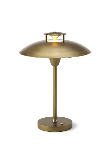 Zewnętrzna lampka stołowa Stepp 1-2-3 antyczny mosiądz Ø22 akumulator LED 3 step dim. 2,5W 2700K IP54 halo design 746064 | 5705639746064