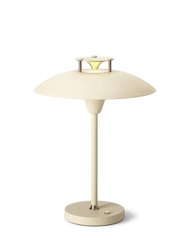 Zewnętrzna lampka stołowa zasilania akumulatorem Stepp 1-2-3 jasny beżowy Ø22 akumulator LED 3 step dim. 2,5W 2700K IP54 halo design 746057 | 5705639746057