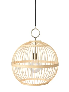 Stockholm edycja nordycka naturalne drewno Ø 50cm. E27 Lampa wisząca