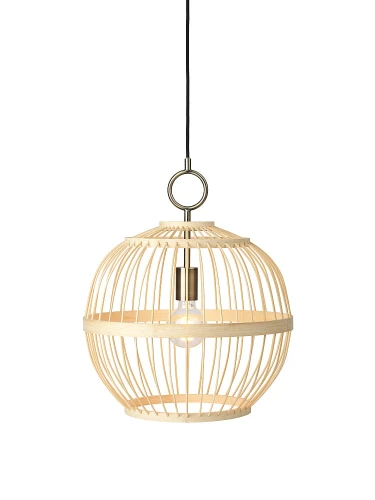 Lampa wisząca Stockholm edycja nordycka naturalne drewno Ø 40cm. E27 halo design 746743 | 5705639746743