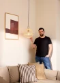 Lampa wisząca Stockholm edycja nordycka naturalne drewno Ø 30cm. E27 halo design 746712 | 5705639746712