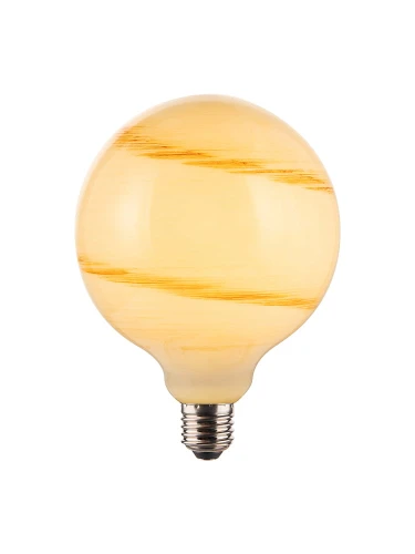 Żarówka ściemnialna z funkcją pamięci  Stockholm marmurowy brąz G125 LED 3 step dim. 7W E27 halo design 937240 | 5705639937240